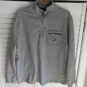 Nautical Half Zip Pullover Sweatshirt